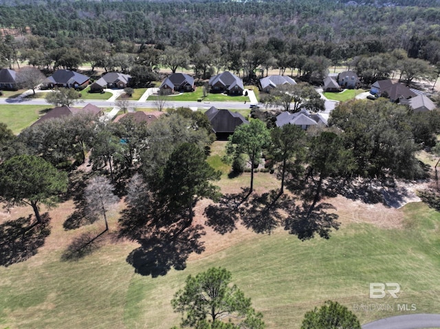 306 S Tee Dr, Fairhope, AL 36532 - aerial perspective of suburban area featuring a forest