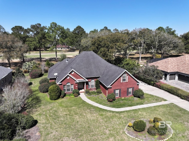 306 S Tee Dr, Fairhope, AL 36532 - view from above of property featuring a tree filled landscape