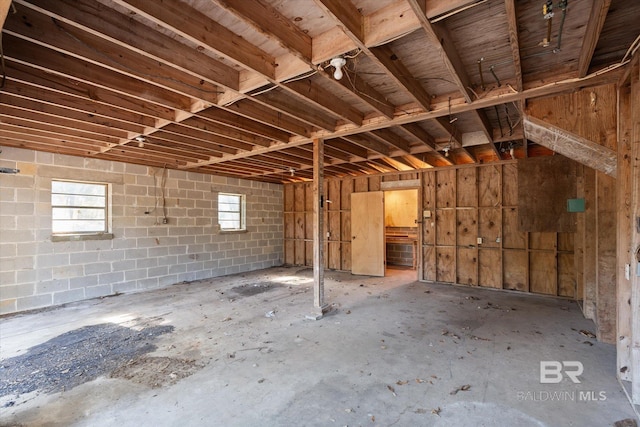 misc room featuring concrete floors