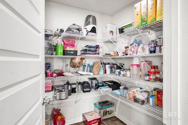 view of pantry