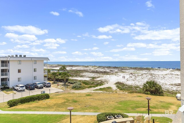 property view of water with a view of the beach