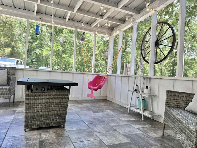view of sunroom / solarium