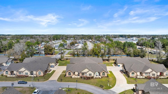 bird's eye view featuring a residential view