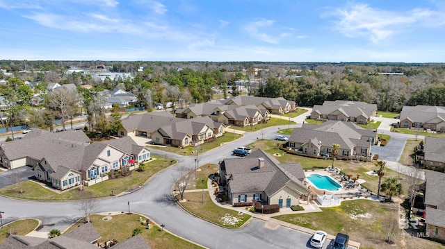 birds eye view of property featuring a residential view