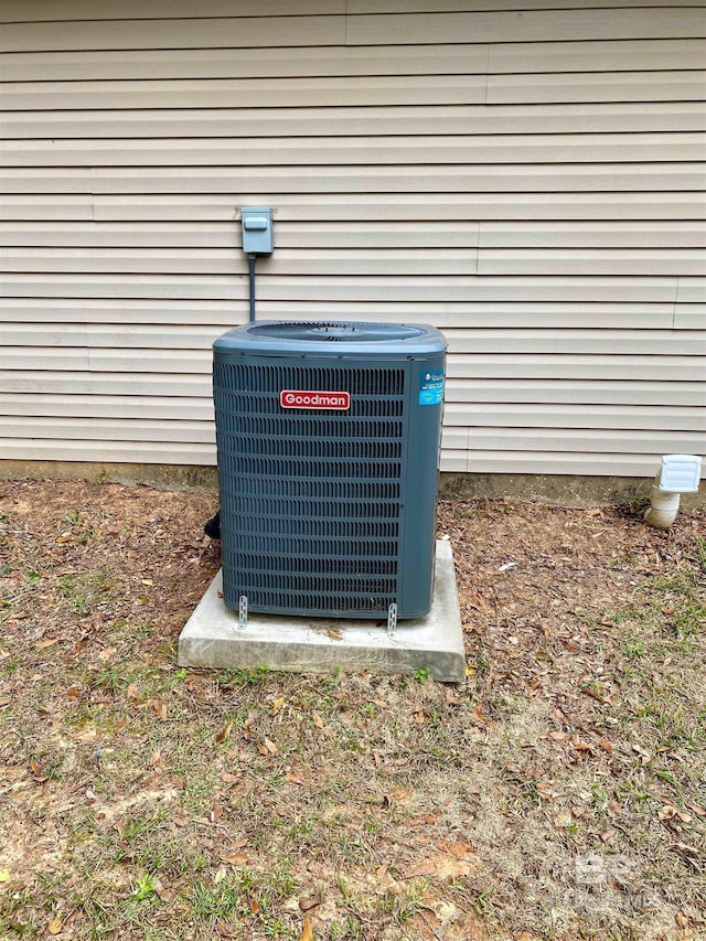 exterior details with central AC unit