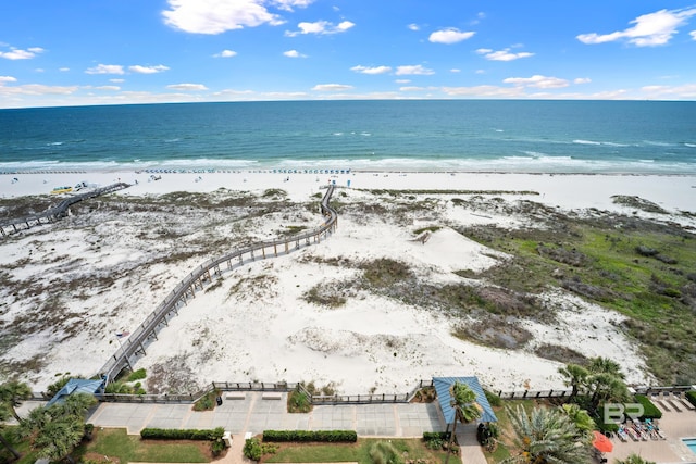 aerial view of expansive beach