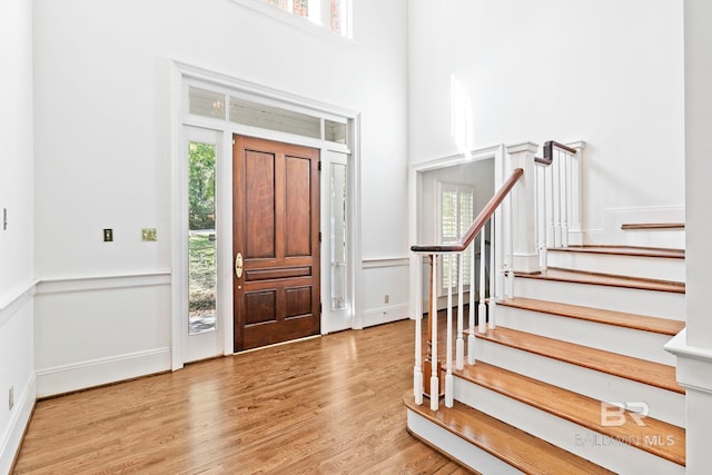 entryway featuring wood-type flooring