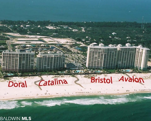 city view with a beach view and a water view