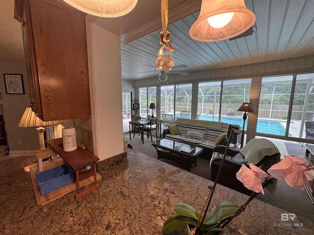 1052 Orlando Dr, Foley, AL 36535 - living room with healthy amount of natural light and a ceiling fan