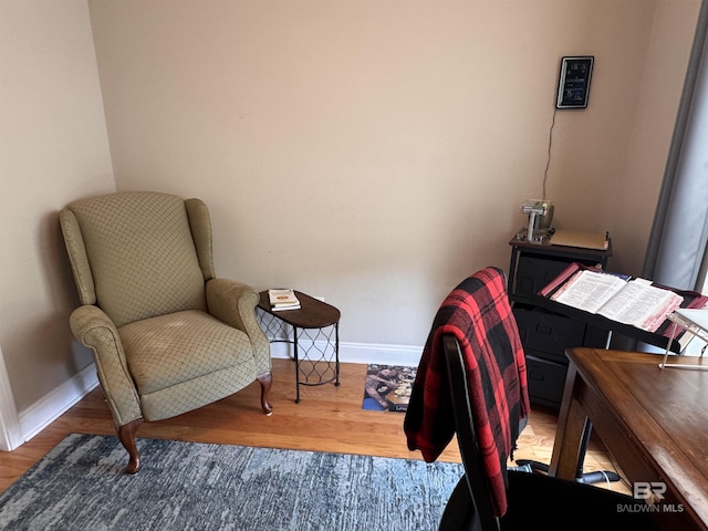 1052 Orlando Dr, Foley, AL 36535 - sitting room with baseboards and wood finished floors