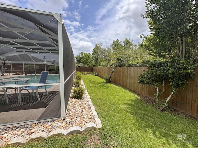 1052 Orlando Dr, Foley, AL 36535 - view of yard with a lanai