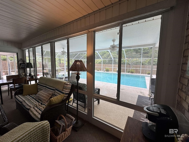 1052 Orlando Dr, Foley, AL 36535 - sunroom with a ceiling fan
