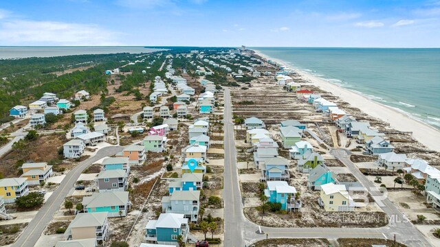 6065 Sawgrass Dr, Gulf Shores, AL 36542 - birds eye view of property with a beach view, a water view, and a residential view