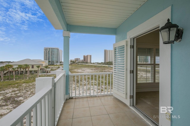 view of balcony