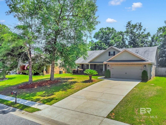 28165 Turkey Branch Dr, Daphne, AL 36526 - craftsman-style house featuring an attached garage, concrete driveway, and brick siding