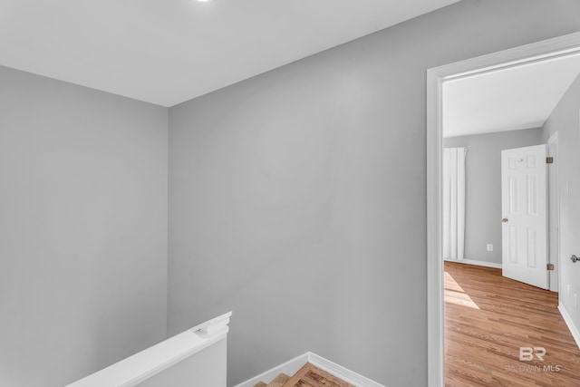 hallway featuring light hardwood / wood-style floors