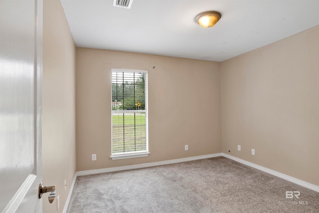 unfurnished room with light carpet and a healthy amount of sunlight