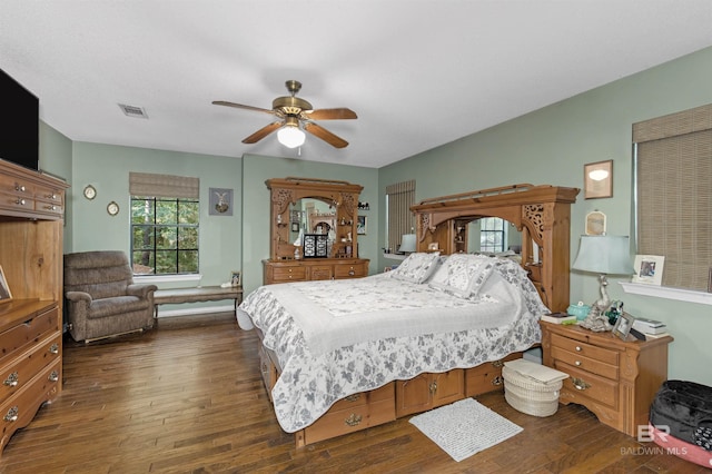 31375 Stagecoach Rd, Spanish Fort, AL 36527 - bedroom featuring wood finished floors and ceiling fan