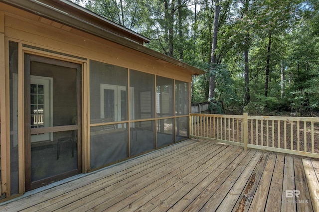 31375 Stagecoach Rd, Spanish Fort, AL 36527 - wooden terrace featuring a sunroom