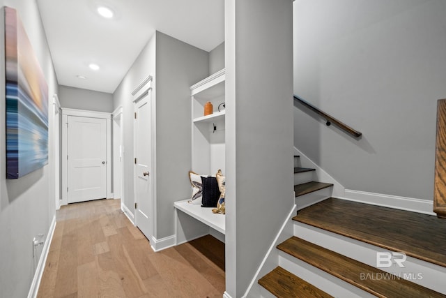 interior space featuring light hardwood / wood-style flooring