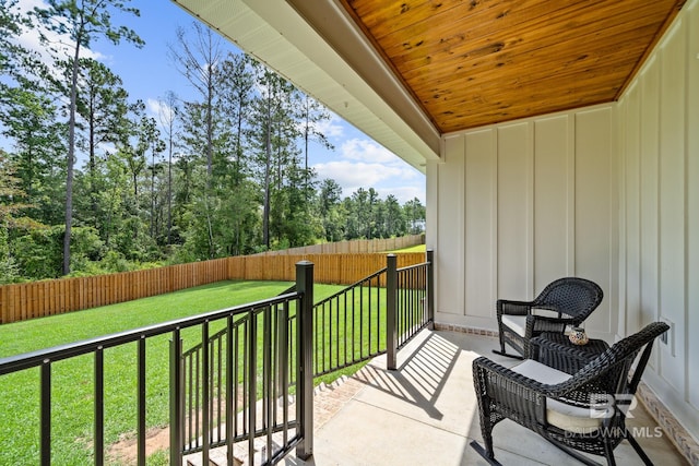 view of balcony