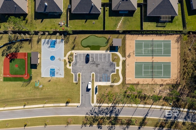 birds eye view of property