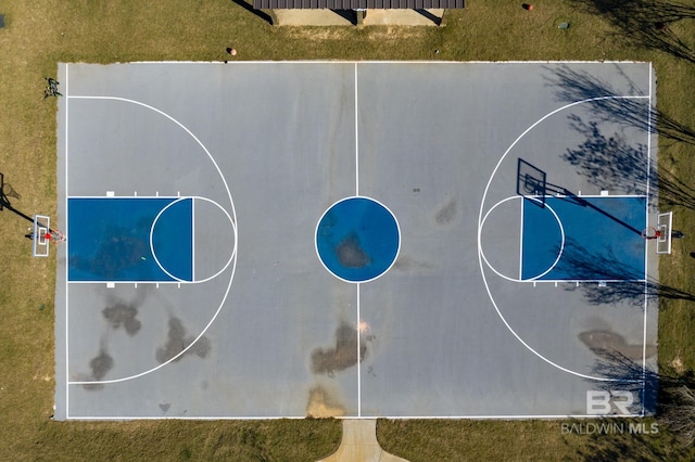 view of basketball court