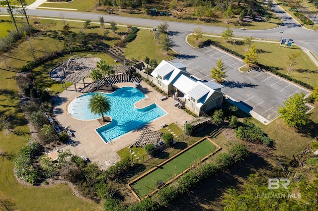 birds eye view of property