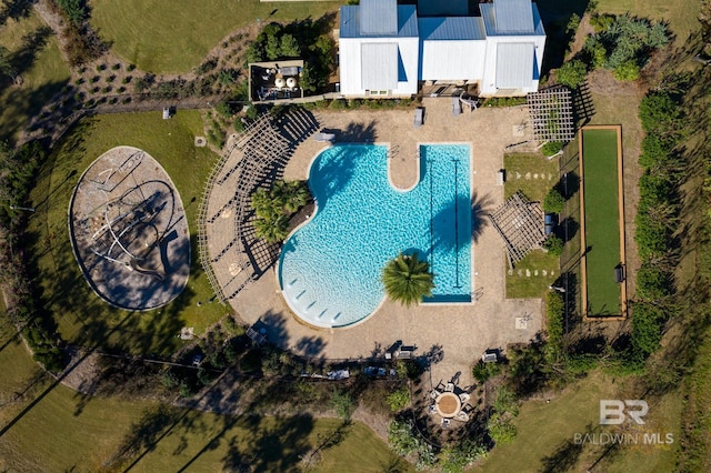 birds eye view of property