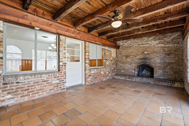 view of patio / terrace featuring a ceiling fan