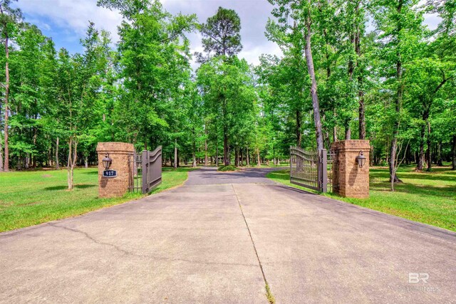 917 Rockaway Creek Rd, Atmore, AL 36502 - view of road with a gate