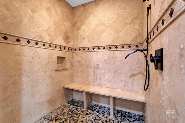 917 Rockaway Creek Rd, Atmore, AL 36502 - full bath featuring a tile shower