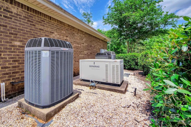 917 Rockaway Creek Rd, Atmore, AL 36502 - details with brick siding, a power unit, and central air condition unit