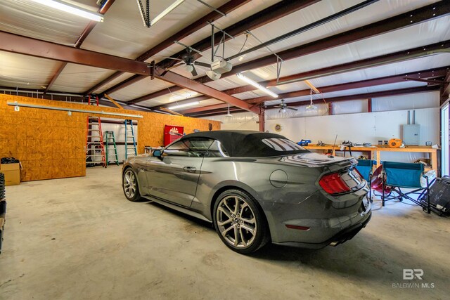 917 Rockaway Creek Rd, Atmore, AL 36502 - garage with electric panel