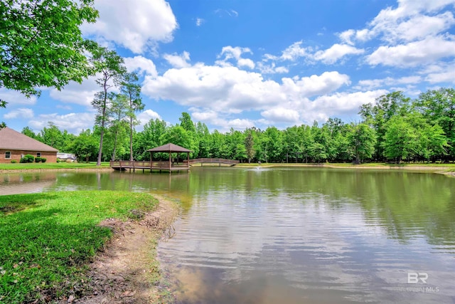 917 Rockaway Creek Rd, Atmore, AL 36502 - property view of water with a gazebo
