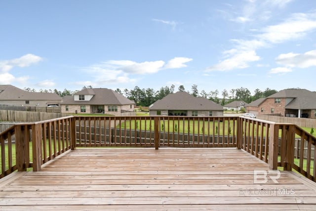 12927 Sanderling Loop, Spanish Fort, AL 36527 - deck featuring a residential view and a fenced backyard