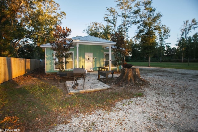 view of back of property