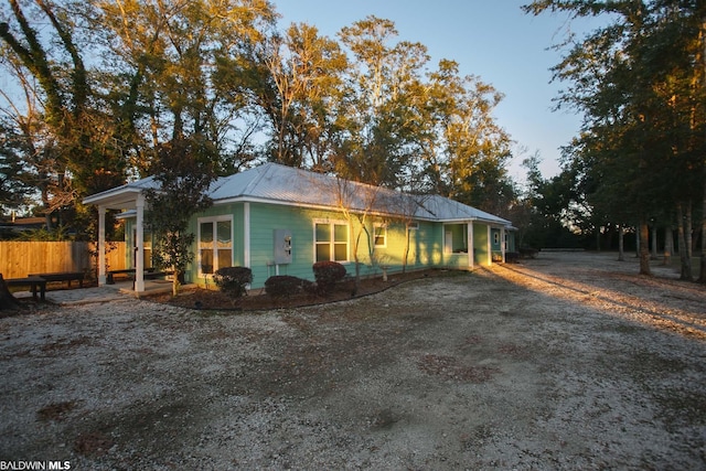 view of ranch-style home