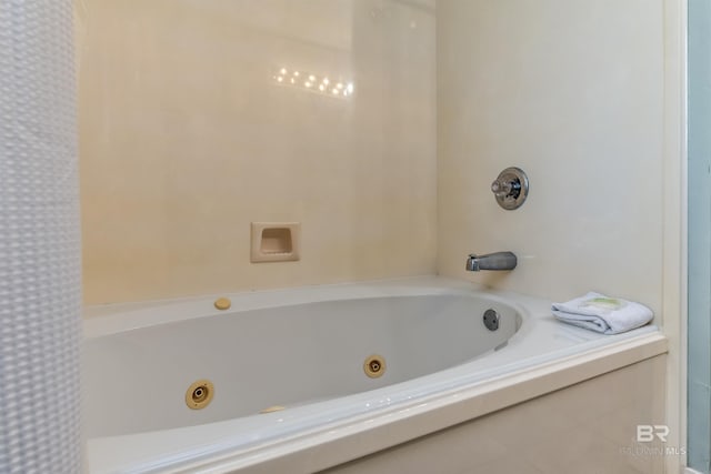 bathroom featuring tile floors