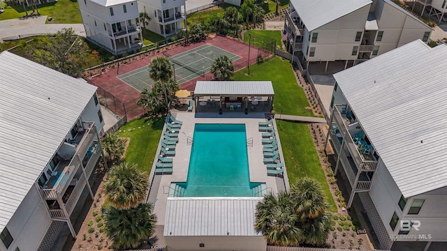birds eye view of property