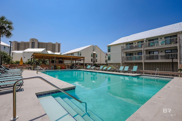 pool featuring a patio