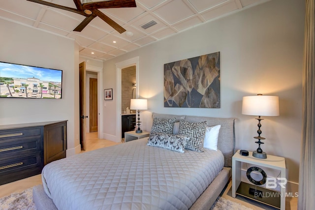 27269 Perdido Beach Blvd Unit C5A, Orange Beach, AL 36561 - bedroom featuring recessed lighting, baseboards, and light wood finished floors