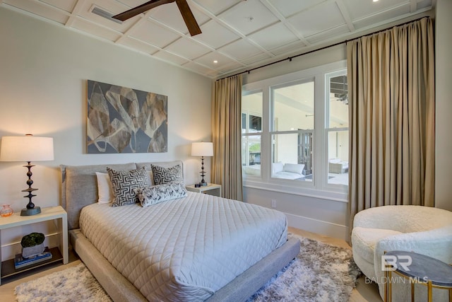 27269 Perdido Beach Blvd Unit C5A, Orange Beach, AL 36561 - bedroom with coffered ceiling