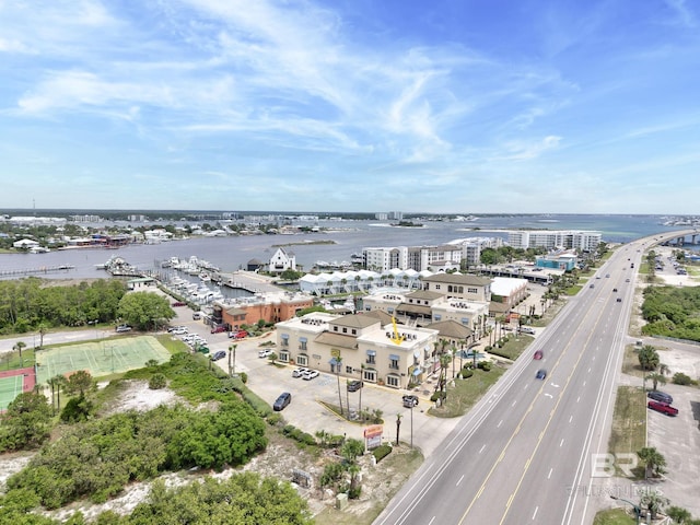 27269 Perdido Beach Blvd Unit C5A, Orange Beach, AL 36561 - drone / aerial view of a main thoroughfare and a large body of water