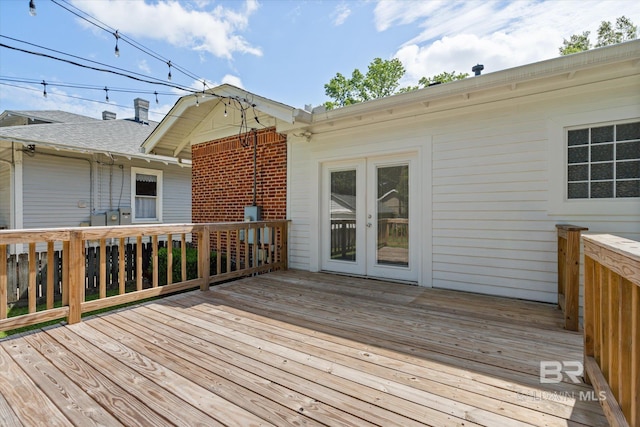 24 Macy Pl, Mobile, AL 36604 - wooden terrace featuring french doors