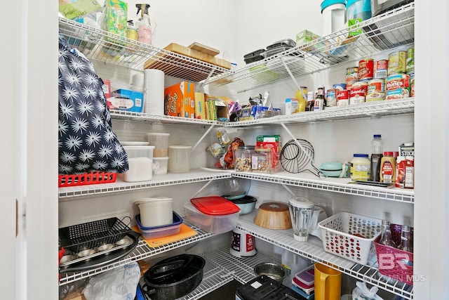 view of pantry