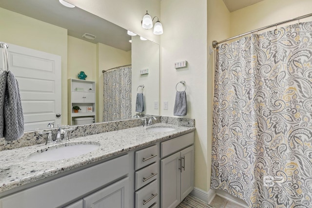 bathroom with vanity