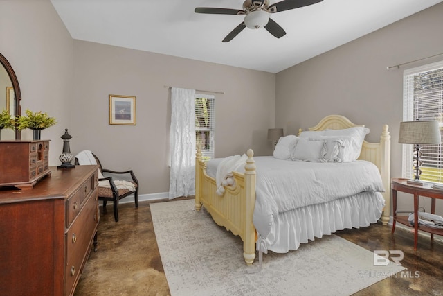 4331 Hamilton Oaks Ln, Mobile, AL 36695 - bedroom featuring multiple windows, baseboards, and a ceiling fan