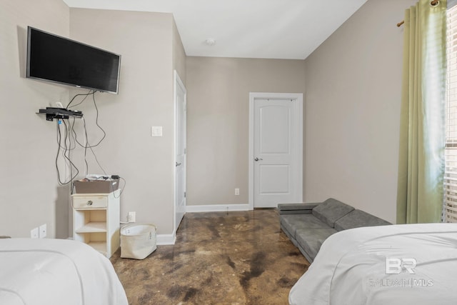 4331 Hamilton Oaks Ln, Mobile, AL 36695 - bedroom with concrete floors and baseboards