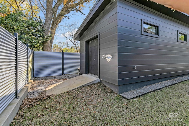 view of shed / structure